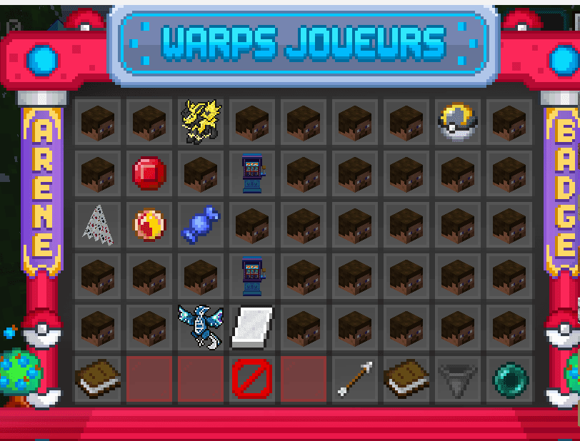 Liste des Warps Joueurs