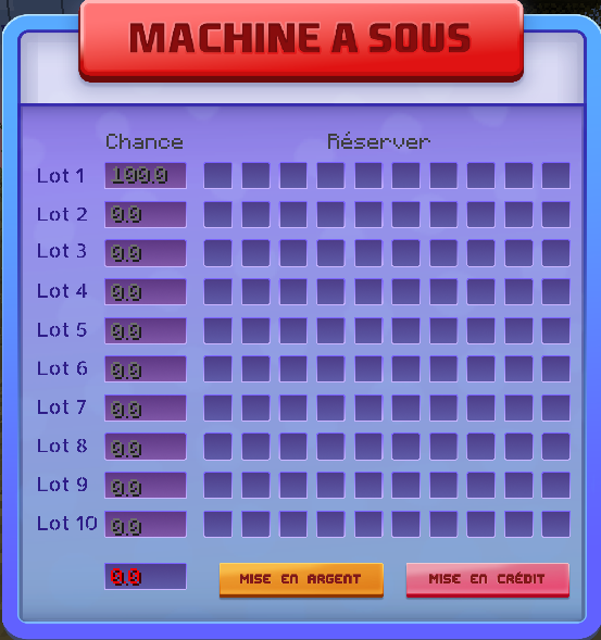 Machine à roulette